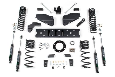 19-24 RAM 2500 6.5 Inch Radius Arm Bracket 4.5 Inch Rear Coils Diesel 6-Bolt T-Case Nitro Shocks Zone Offroad