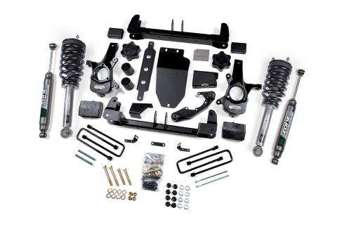 14-18 Silverado/Sierra 1500 4WD 4.5 Inch Alum/Stamped Arms Fox Adventure Shocks Zone Offroad