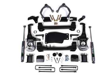 19-24 Chevrolet Silverado 1500 - GMC Sierra 1500 4WD 6 Inch Suspension Lift Kit, 5 Inch Rear Lift, Block - Nitro Loaded Struts, Nitro Shocks Zone Offroad