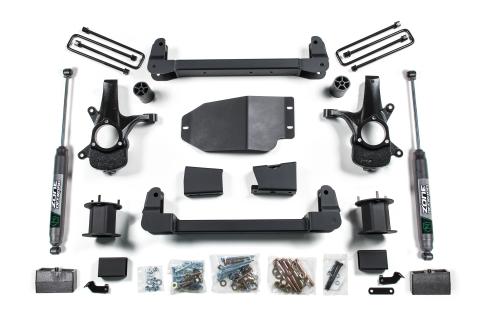 07-13 Chevrolet Silverado 1500 - GMC Sierra 1500 2WD 4.5 Inch Suspension Lift Kit, 3 Inch Rear Lift, Fox 2.0 Adventure Series Shocks Zone Offroad