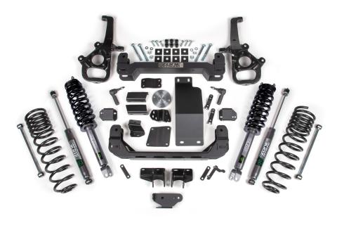 6 Inch Lift Kit for 2025 Ram 1500 4WD 6 Inch Front 5 Inch Rear Suspension Lift System Standard Bore Nitro Rear Shocks Zone Offroad