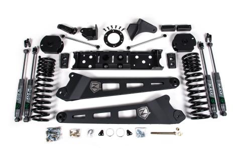 25-26 Ram 2500 4WD (Diesel) 4 Inch Radius Arm Suspension Lift Kit, 2.5 Inch Rear Lift, Spacer - Fox 2.0 Adventure Series Shocks Zone Offroad