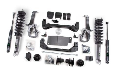 2012 Ram 1500 4WD 4 Inch Suspension Lift Kit, 2 Inch Rear Lift, Spacer - Nitro Loaded Struts, Nitro Shocks Zone Offroad