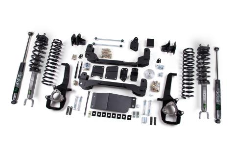 2012 Ram 1500 4WD 6 Inch Suspension Lift Kit, 5 Inch Rear Lift, Coil Spring - Nitro Loaded Struts, Nitro Shocks Zone Offroad