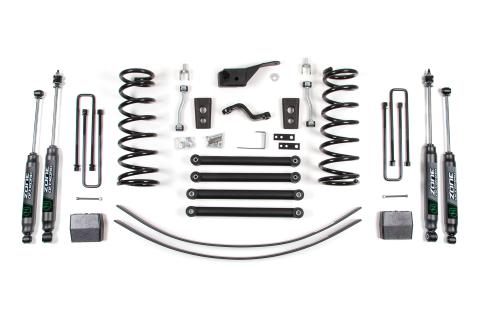 94-99 Dodge 1500 5 Inch Suspension Lift Kit - Front Coils, Rear Block/Add a Leaf - Fox 2.0 Adventure Series Shocks Zone Offroad