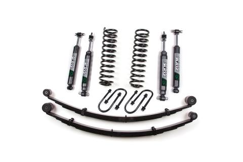 84-01 Jeep Cherokee XJ 3 Inch Lift Kit With Rear Springs Chrysler 8.25 Nitro Shocks Zone Offroad