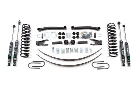 86-92 Jeep Commanche MJ 4.5 Inch Coil Spring Lift kit With Nitro Shocks Zone Offroad
