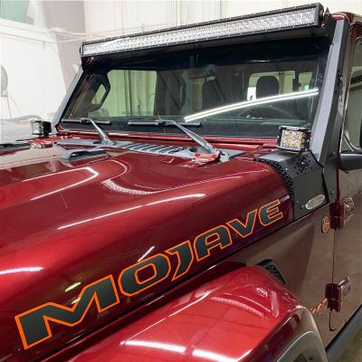 JL / JT Lower Larger Cowl LED Light Pod Brackets and Upper Bar Brackets Rock Slide Engineering