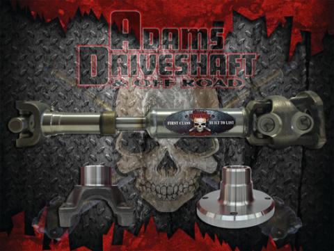 JK Rear 1350 Solid CV Driveshaft 2 Door Adams Driveshaft