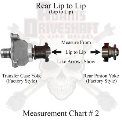 JL Rear 1310 Solid CV Driveshaft 2 Door (Sport - Sahara) Pinion Yoke Style Adams Driveshaft