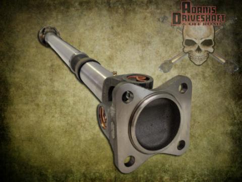 JL Front 1350 Solid CV Driveshaft (Half Round) (Rubicon - Sport - Sahara) Adams Driveshaft