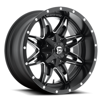 Aluminum Wheels 20X9 Lethal D567 6 On 135/6 On 139.7 Matte Black Milled 106.4 Bore 1 Offset Fuel Off Road Wheels