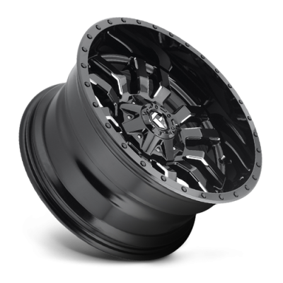 Aluminum Wheels 17X9 Sledge D595 5 On 114.3/5 On 127 Gloss Black/Milled 78.1 Bore 1 Offset Fuel Off Road Wheels