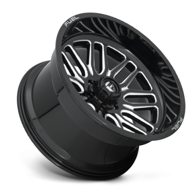 Aluminum Wheels 22X12 Ignite D662 8 On 165.1 Gloss Black Milled 125.1 Bore -43 Offset Fuel Off Road Wheels