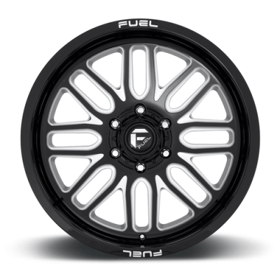 Aluminum Wheels 22X12 Ignite D662 8 On 165.1 Gloss Black Milled 125.1 Bore -43 Offset Fuel Off Road Wheels