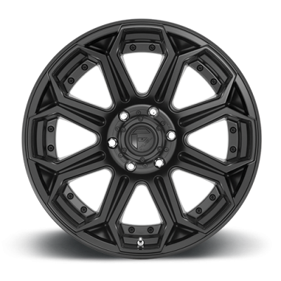 Aluminum Wheels 22X12 Siege D706 6 On 135 Matte Black 87.1 Bore -44 Offset Fuel Off Road Wheels