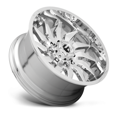 Aluminum Wheels 22X10 Saber D743 8 On 165.1 Chrome 125.2 Bore -18 Offset Fuel Off Road Wheels