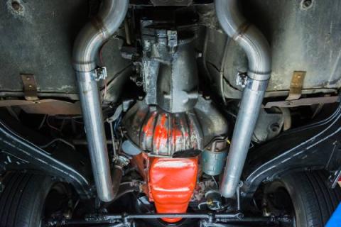 67-81 C3 Corvette 2.5 Inch Manifold Downpipes Ram Horn Pypes Performance Exhaust