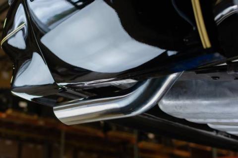 Exhaust Tail Pipe Tip Set 67-81 F-Body 2.5 in Long Hockey Stick Clamp On Hardware Not Incl Polished 304 Stainless Steel Pair Pypes Exhaust