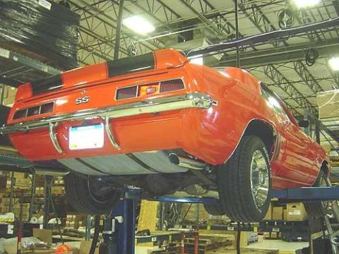 Exhaust Tail Pipe Tip Set 67-81 F-Body 2.5 in Long Hockey Stick Clamp On Hardware Not Incl Polished 304 Stainless Steel Pair Pypes Exhaust