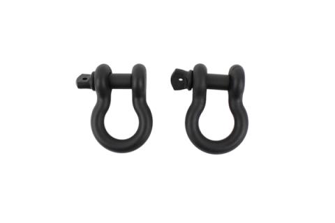 D Ring 3/4 Inch Gloss Black 2 Piece Set Fishbone Offroad