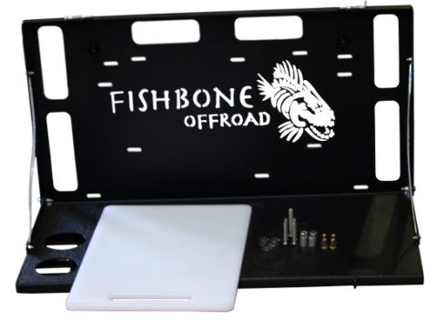 6th Gen Ford Bronco, 18-Present Jeep Wrangler JL and 07-18 Jeep Wrangler JK Tailgate Table Fishbone Offroad