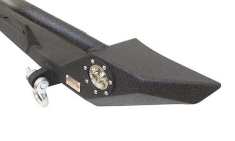 Jeep TJ/YJ Front Bumper W/LED's 87-06 Wrangler TJ/YJ Steel Black Textured Powercoat Fishbone Offroad