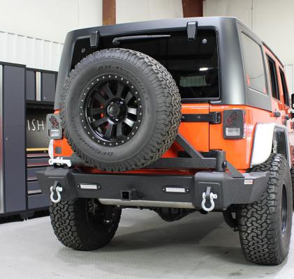 Jeep JK Rear Bumper With Tire Carrier 07-18 Wrangler JK Fishbone Offroad
