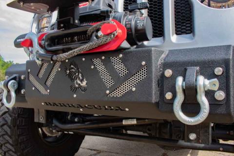 Barracuda Modular Front Bumper - Base 07-18 Jeep Wrangler, 18-Present Jeep Wrangler, 18-Present Jeep Gladiator JT Fishbone Offroad