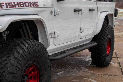 2020-Present Jeep Gladiator JT Step Sliders Fishbone Offroad