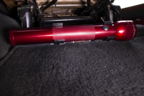 Jeep TJ Front Seat Flashlight Mount Fishbone Offroad