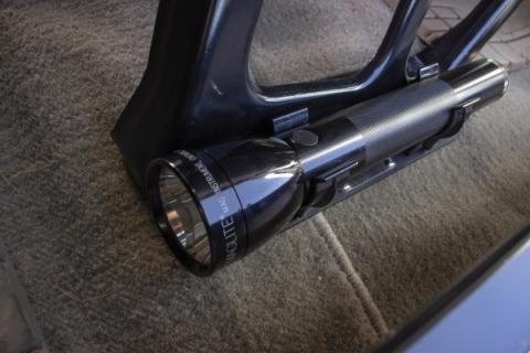 Jeep YJ Front Seat Flashlight Mount Fishbone Offroad