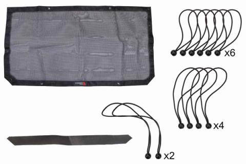 2018-Present Jeep Wrangler JL/U and 2018-Present Jeep Gladiator JT Front Sun Shade Fishbone Offroad