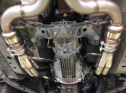 2015-2017 Mustang Long Tube Header Kit With Catalytic Converters 304 Stainless Pypes Performance Exhaust