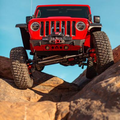 Bare Steel Nighthawk Front Bumper with Aluminum Skid for JK, JL, and JT - Bare Steel Artec Industries