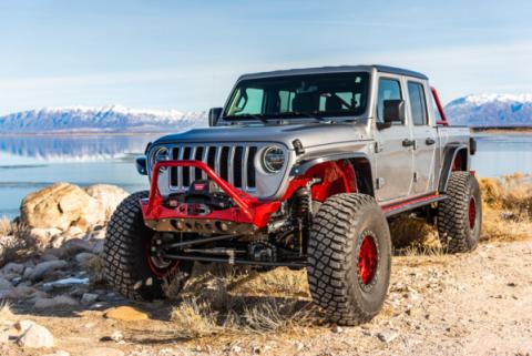 Bare Steel Nighthawk Mid-tube Stinger Front Bumper with Aluminum Skid for JK, JL, and JT - Bare Steel Artec Industries