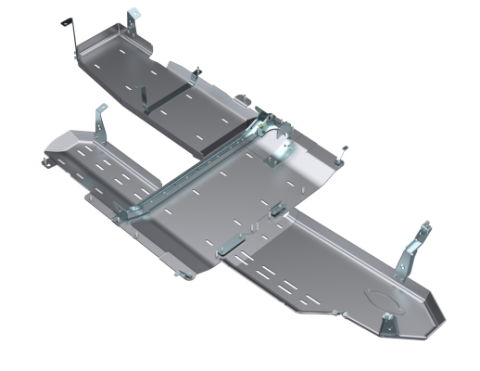 JLU Full Bellypan With Oil Door - 4 Door 3.0L Diesel Aluminum Artec Industries