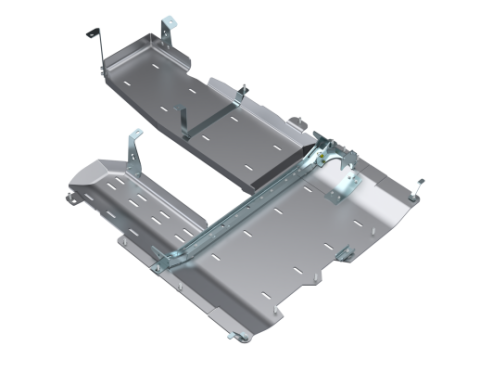 JLU T-Case/Fuel Skid/ DPF Only - 4 Door 3.0L Diesel Aluminum Artec Industries