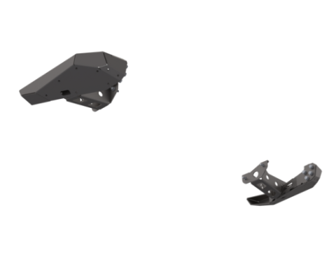 07-Up Jeep Wranger/Gladiator High Clearance Rear Bumper Corner Pods Raw Steel