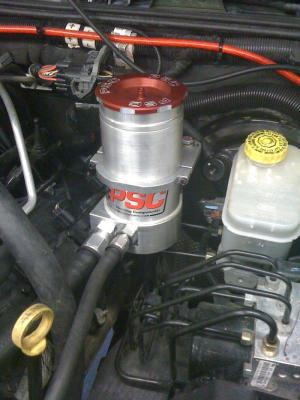 Remote Reservoir Bracket Kit for Jeep JK with HEMI Engine Conversion PSC Performance Steering Components