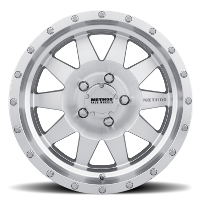 Aluminum Wheels 16x8 The Standard MR301 Bolt Pattern 5 On 114.3 Offset 0 Lip Size 2.52 Machined SL Clear Coat Method