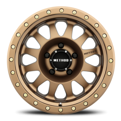Aluminum Wheels 18x9 Double Standard MR304 Bolt Pattern 5 On 150 Offset 25 Lip Size 2.44 Method Bronze BRZ Method