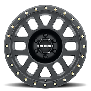 Aluminum Wheels 18x9 Grid MR309 Bolt Pattern 6 On 135 Offset 18 Lip Size 1.65 Matte Black MB Method