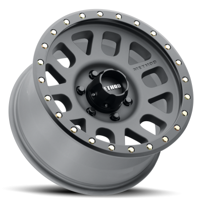 Aluminum Wheels 18x9 Grid MR309 Bolt Pattern 6 On 135 Offset 18 Lip Size 1.65 Titanium GY Black Street Loc Method