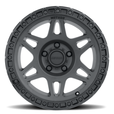 Aluminum Wheels 17x9 MR312 Bolt Pattern 5 On 127 Offset -12 Lip Size 0.91 Double Matte Black MBGL Gloss Black Lip Method