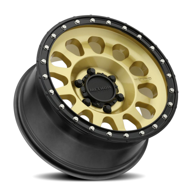 Aluminum Wheels 20x9 MR315 Bolt Pattern 6 On 135 Offset 18 Lip Size 2.13 Gold GD Black Street Loc Method