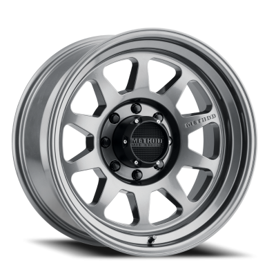 Aluminum Wheels 20x10 MR316 Bolt Pattern 8 On 165.1 Offset -18 Lip Size 3.03 Gloss Titanium TT Method
