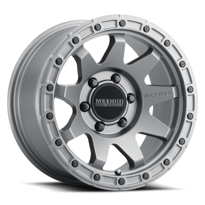 Aluminum Wheels 18x9 MR317 Bolt Pattern 6 On 139.7 Offset 3 Lip Size 0.83 Matte Titanium GY Method
