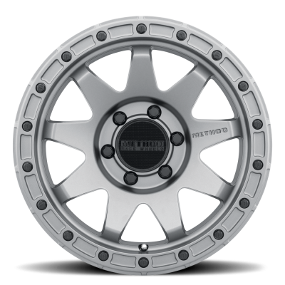 Aluminum Wheels 18x9 MR317 Bolt Pattern 6 On 139.7 Offset 3 Lip Size 0.83 Matte Titanium GY Method