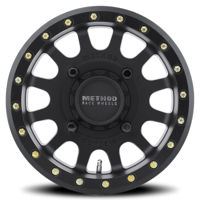 Aluminum Wheels 14x7 MR401 Beadlock UTV Bolt Pattern 4 On 136 Offset 13 Lip Size 1.97 Matte Black MB Method